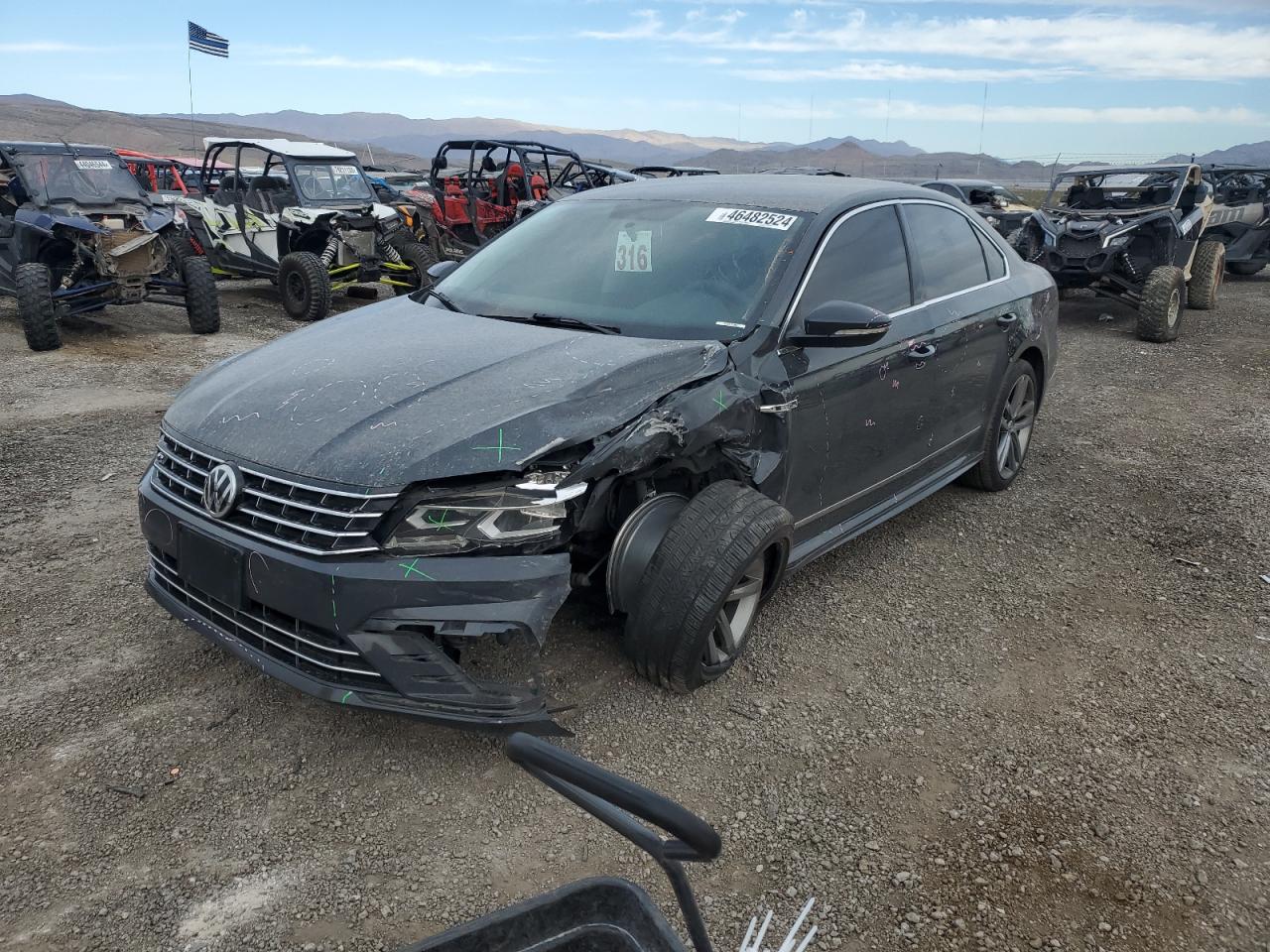 1VWDT7A35HC038535 2017 Volkswagen Passat R-Line