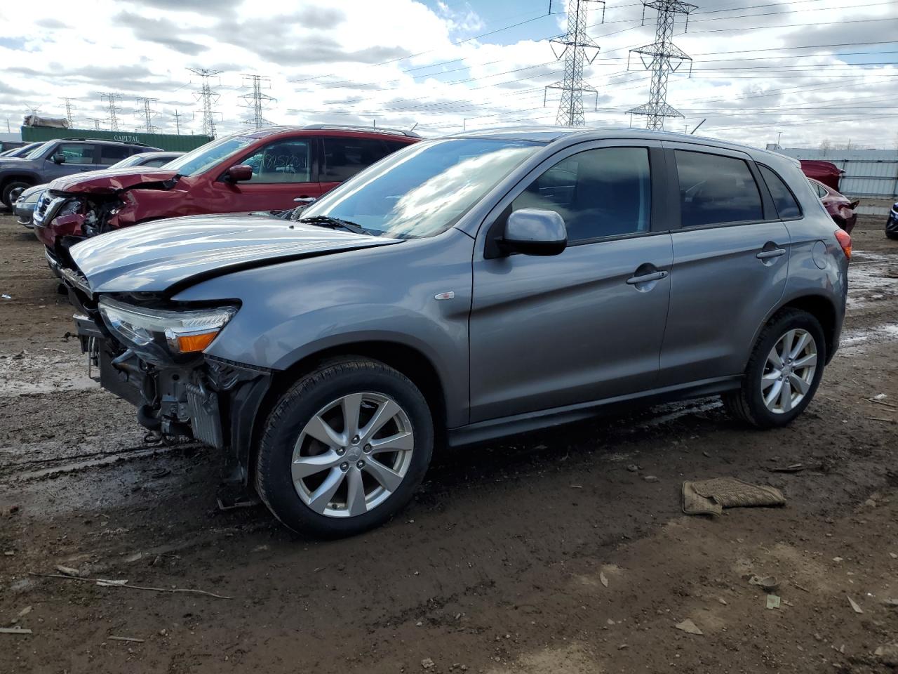 2013 Mitsubishi Outlander Sport Es vin: 4A4AR3AU7DE001502