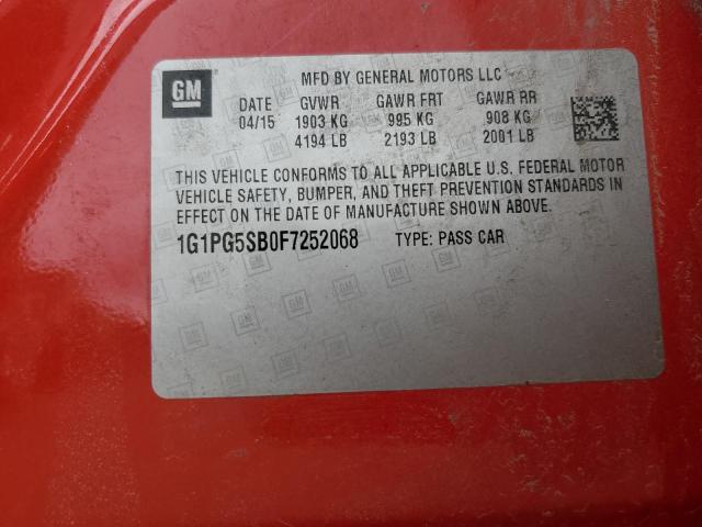 2015 CHEVROLET CRUZE LTZ - 1G1PG5SB0F7252068