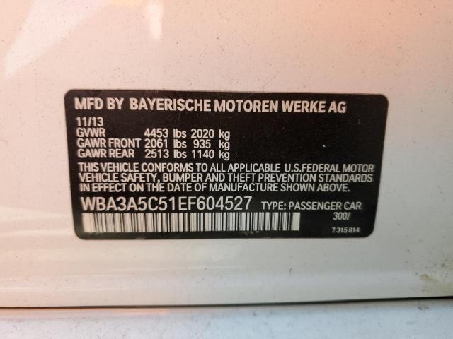 2014 BMW 328 I VIN: WBA3A5C51EF604527 Lot: 48500134