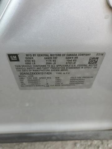 2017 CHEVROLET EQUINOX LT - 2GNALCEKXH1511424