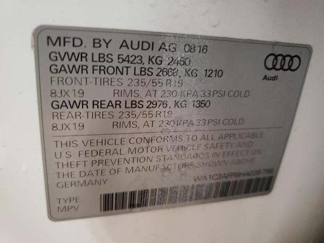 VIN WA1C2AFP8HA035788 2017 Audi Q5, Premium no.13