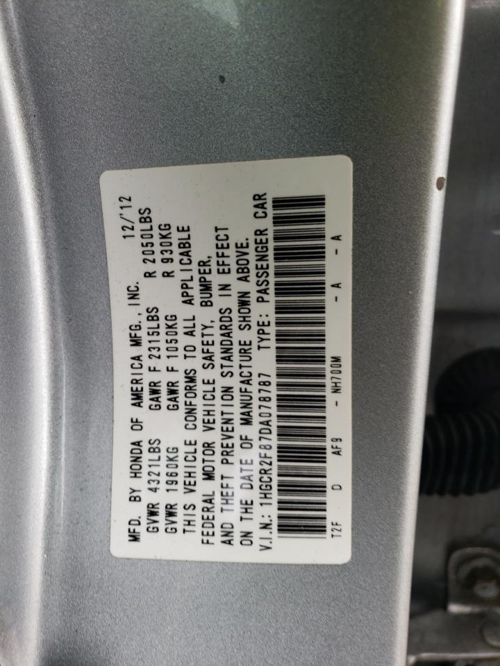 1HGCR2F87DA078787 2013 Honda Accord Exl