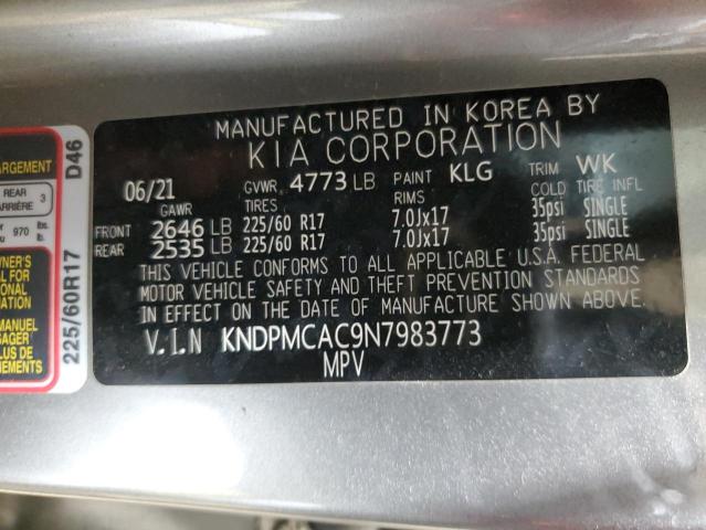 2022 KIA SPORTAGE L - KNDPMCAC9N7983773