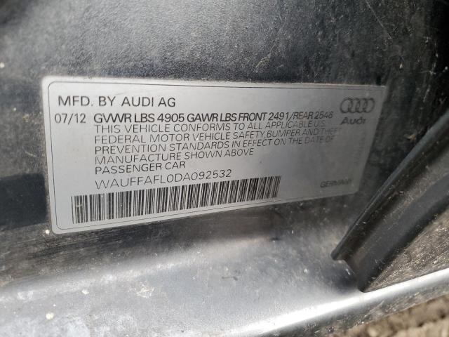 VIN WAUFFAFL0DA092532 2013 Audi A4, Premium Plus no.12