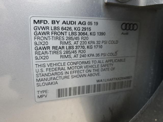 VIN WA1LHAF7XKD043931 2019 Audi Q7, Premium Plus no.14