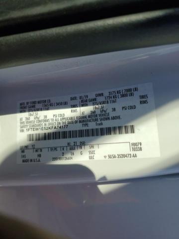 2019 FORD F150 SUPER - 1FTEW1E52KFA74177