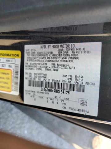 2017 FORD FUSION SE - 3FA6P0H79HR164128