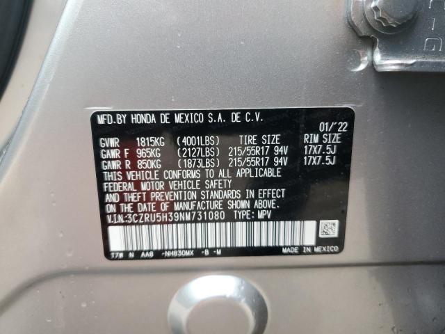 2022 HONDA HR-V LX - 3CZRU5H39NM731080
