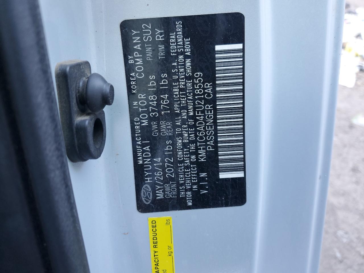 KMHTC6AD4FU218559 2015 Hyundai Veloster