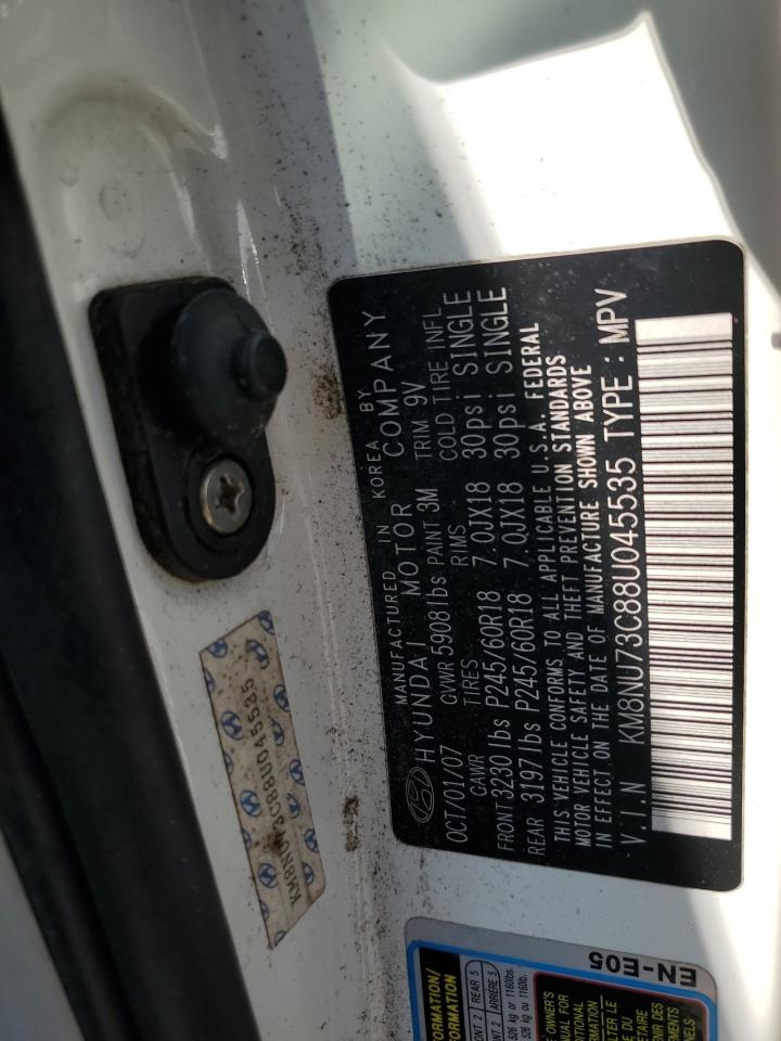 KM8NU73C88U045535 2008 Hyundai Veracruz Gls