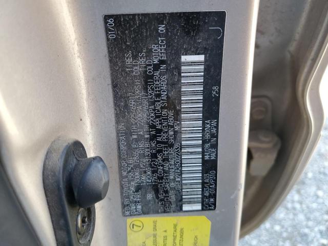 2006 Toyota Highlander Hybrid VIN: JTEEW21A260022335 Lot: 46129544