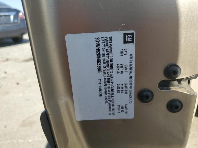 2004 Chevrolet Impala Ls VIN: 2G1WH52K049233606 Lot: 48895874