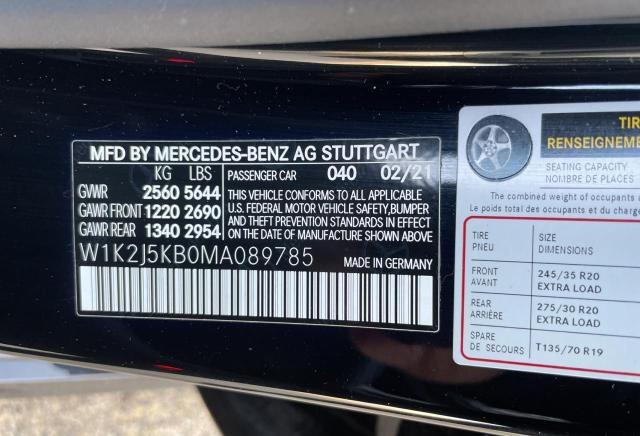 2021 MERCEDES-BENZ CLS 450 4M - W1K2J5KB0MA089785