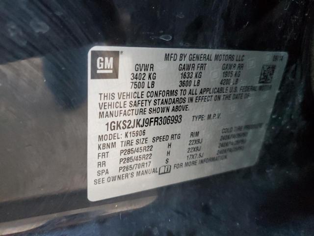 Lot #2438180291 2015 GMC YUKON XL D salvage car