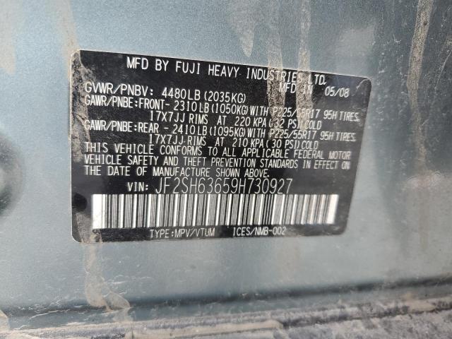 2009 Subaru Forester 2.5X Premium VIN: JF2SH63659H730927 Lot: 46469674