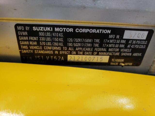 2001 SUZUKI TL1000 R JS1VT52A212100715