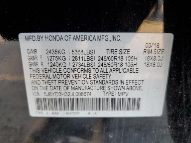 2018 ACURA MDX - 5J8YD3H32JL008674