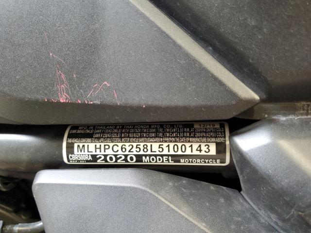 2020 HONDA CBR500 RA MLHPC6258L5100143