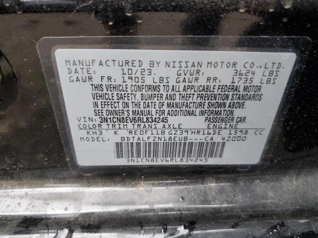 2024 Nissan Versa Sv VIN: 3N1CN8EV6RL834245 Lot: 47804694