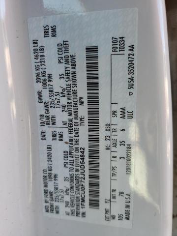 2018 FORD ESCAPE S - 1FMCU0F72JUD54842