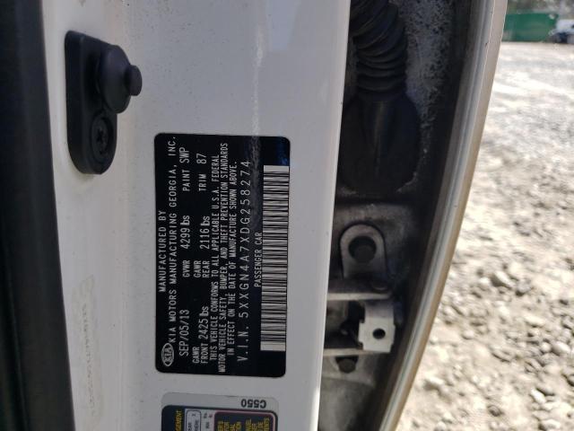 5XXGN4A7XDG258274 2013 Kia Optima Ex