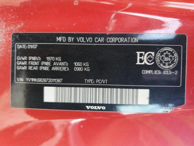 YV1MK682872011387 2007 Volvo C30 T5