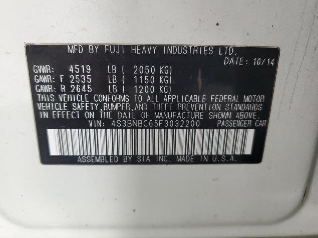 2015 SUBARU LEGACY 2.5 4S3BNBC65F3032200