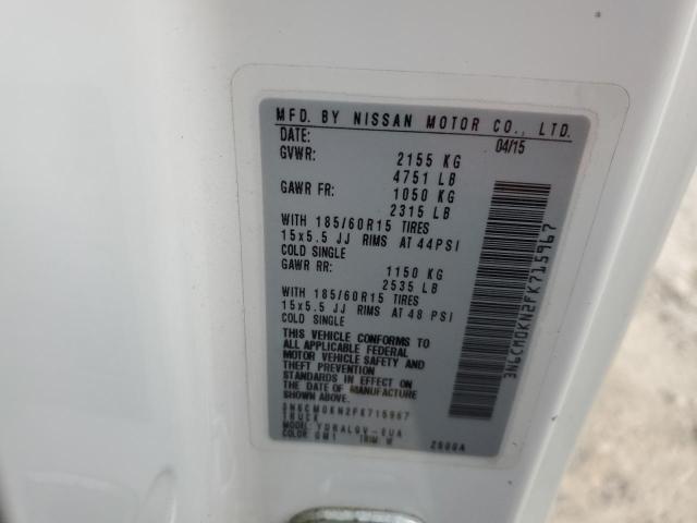 2015 NISSAN NV200 2.5S - 3N6CM0KN2FK715967