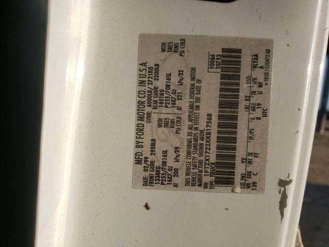 1999 Ford F150 VIN: 1FTZX1723XKB17568 Lot: 48556204