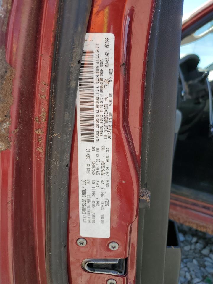 3C6JR7AT9DG534036 2013 Ram 1500 St