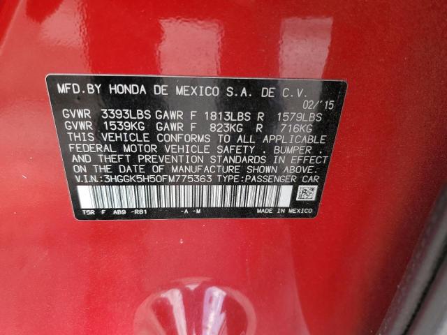2015 HONDA FIT LX - 3HGGK5H50FM775363