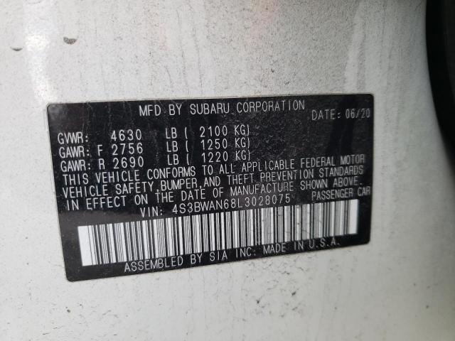 4S3BWAN68L3028075 Subaru Legacy LIM 12