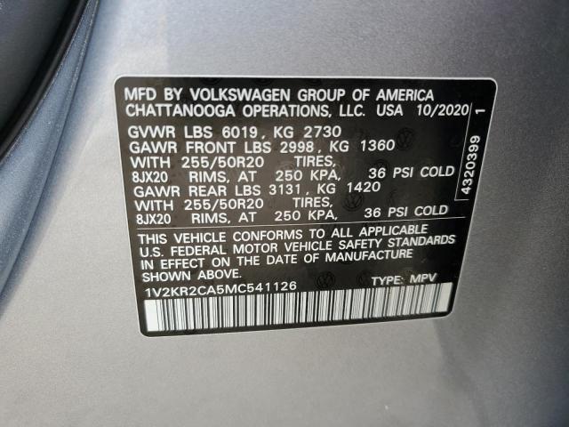 1V2KR2CA5MC541126 Volkswagen Atlas SE 13