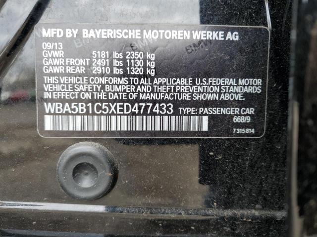 VIN WBA5B1C5XED477433 2014 BMW 5 Series, 535 I no.12