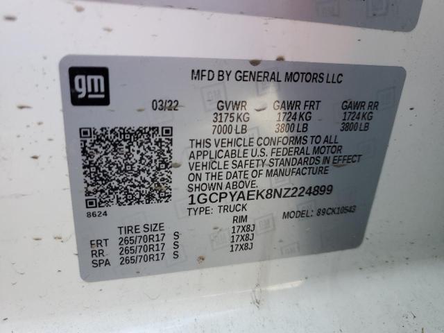 2022 CHEVROLET SILVERADO #3278558076