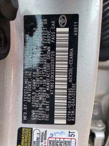 2005 Toyota Camry Le VIN: 4T1BE32KX5U020729 Lot: 47887974