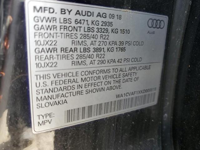 2019 AUDI Q8 PRESTIG WA1CVAF1XKD006818