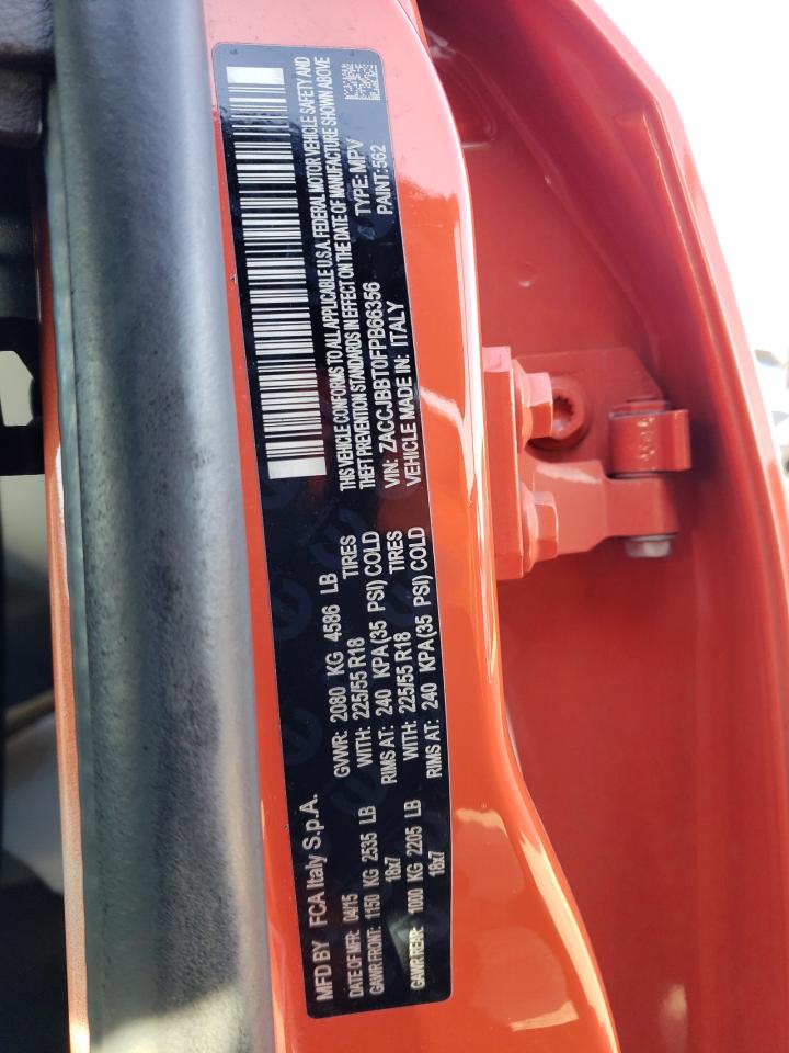 ZACCJBBT0FPB66356 2015 Jeep Renegade Latitude