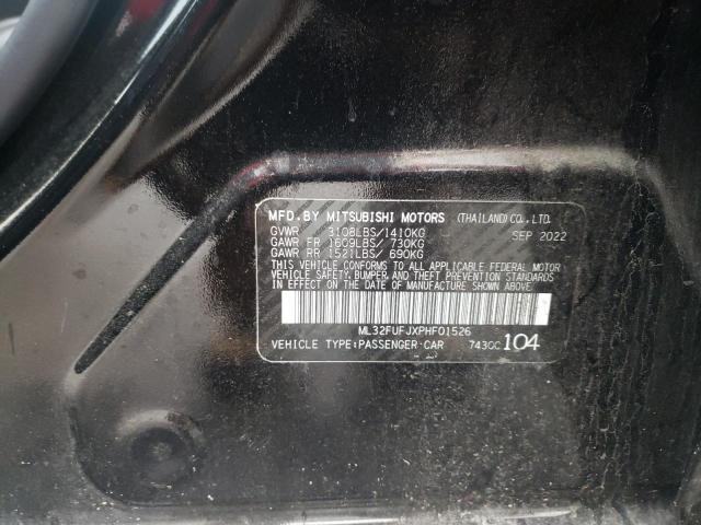 2023 Mitsubishi Mirage G4 Es VIN: ML32FUFJXPHF01526 Lot: 48197544