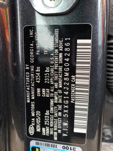 2021 Kia K5 Lxs VIN: 5XXG14J28MG042861 Lot: 45937474