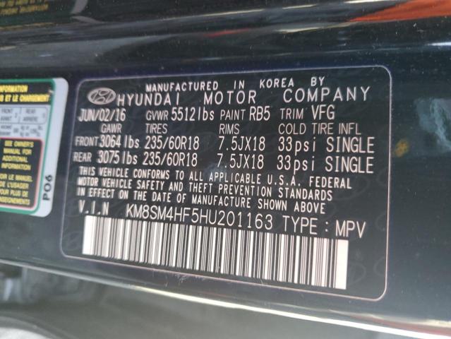 Lot #2392485754 2017 HYUNDAI SANTA FE S salvage car
