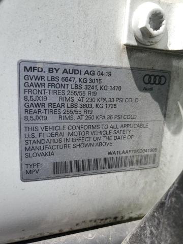 VIN WA1LAAF70KD041805 2019 Audi Q7, Premium Plus no.13