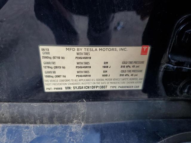 2013 Tesla Model S VIN: 5YJSA1CN1DFP13807 Lot: 46649864