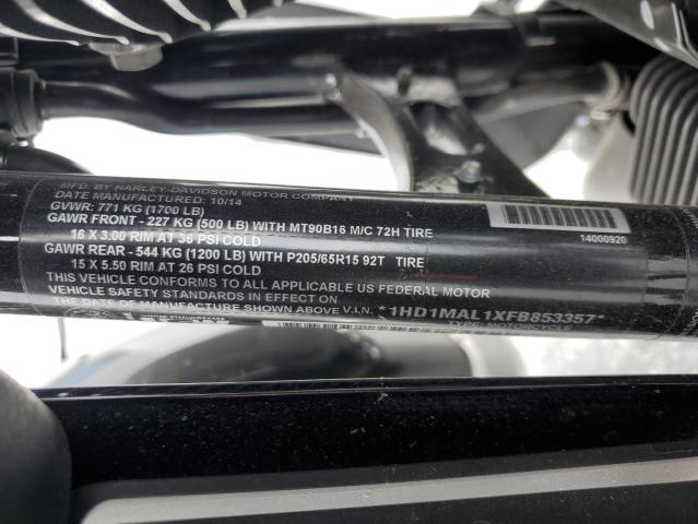 2015 HARLEY-DAVIDSON FLHTCUTG T 1HD1MAL1XFB853357