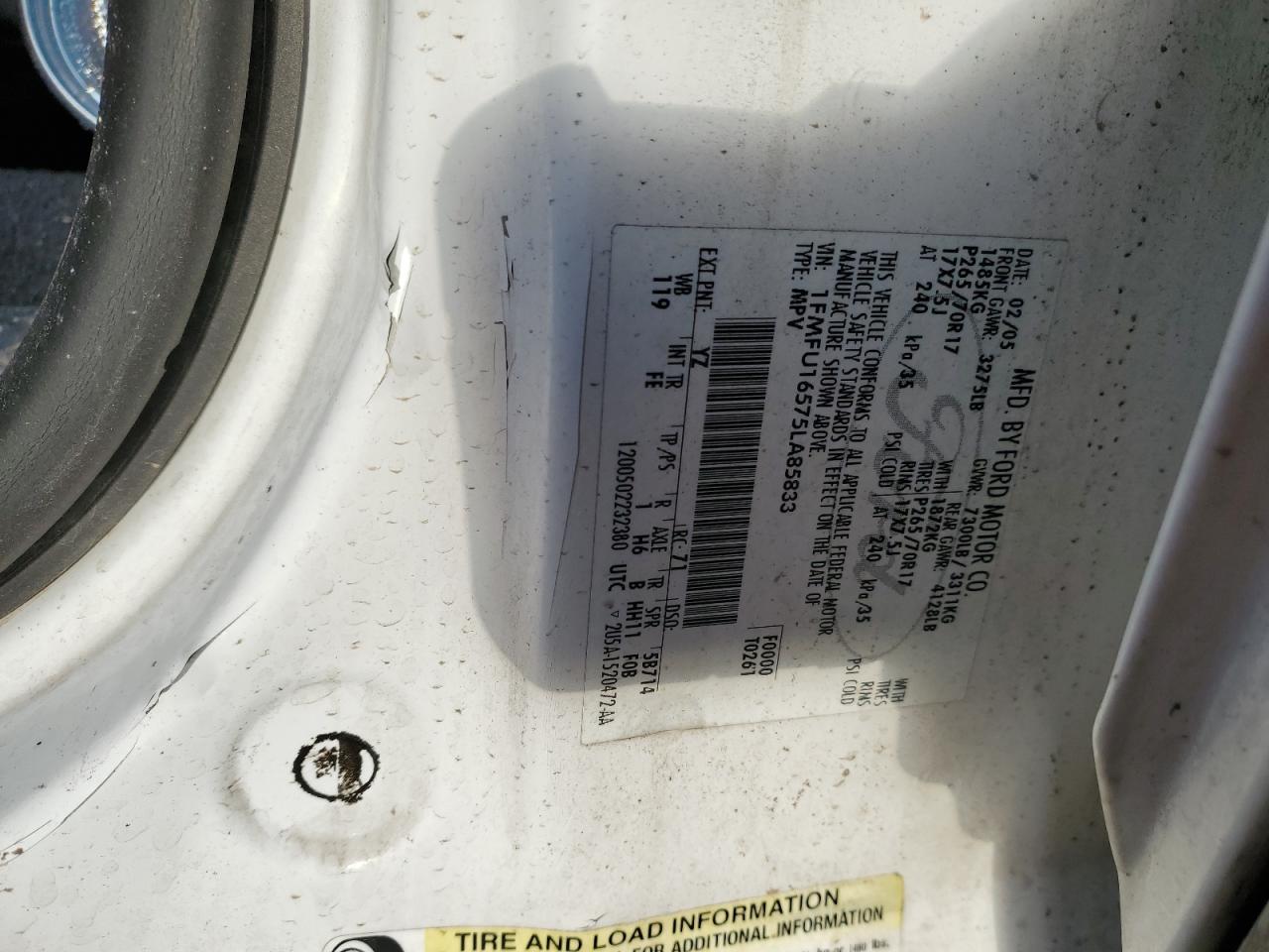 1FMFU16575LA85833 2005 Ford Expedition Xlt