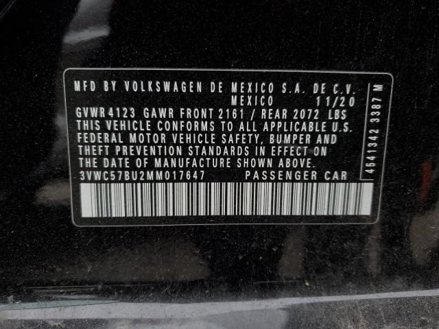 2021 VOLKSWAGEN JETTA S - 3VWC57BU2MM017647