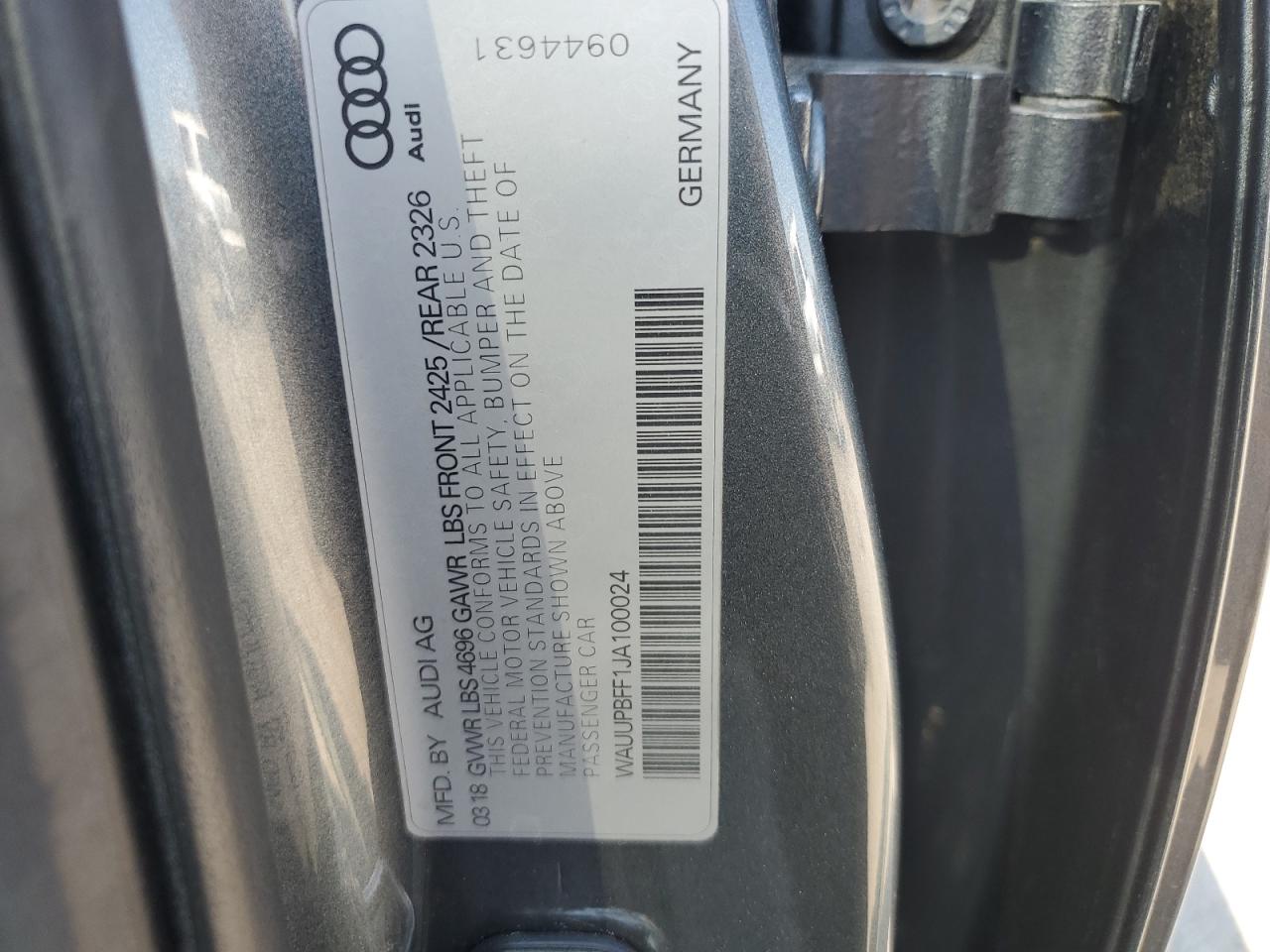 Фото: WAUUPBFF1JA100024 - 13