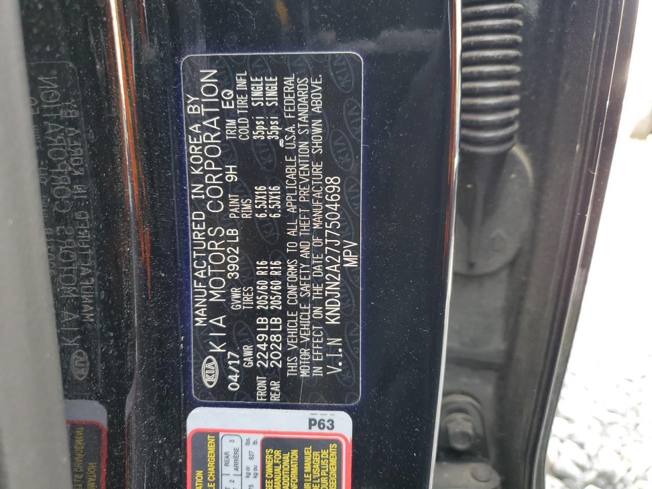 KNDJN2A27J7504698 2018 Kia Soul