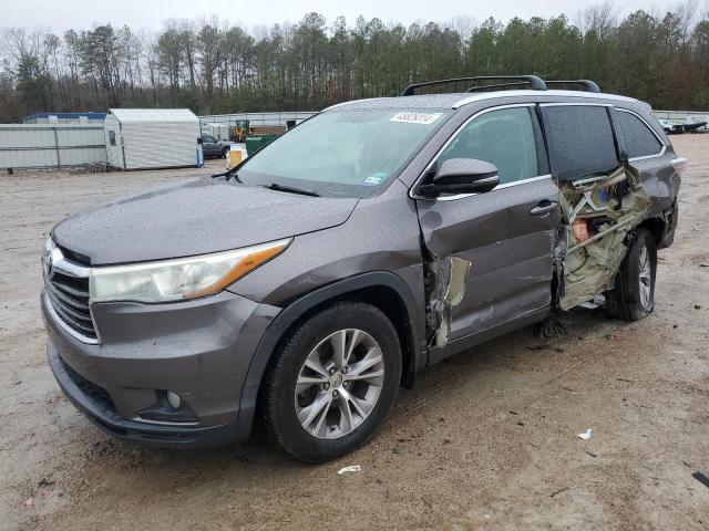 VIN 5TDJKRFH9FS144748 2015 Toyota Highlander, Xle no.1